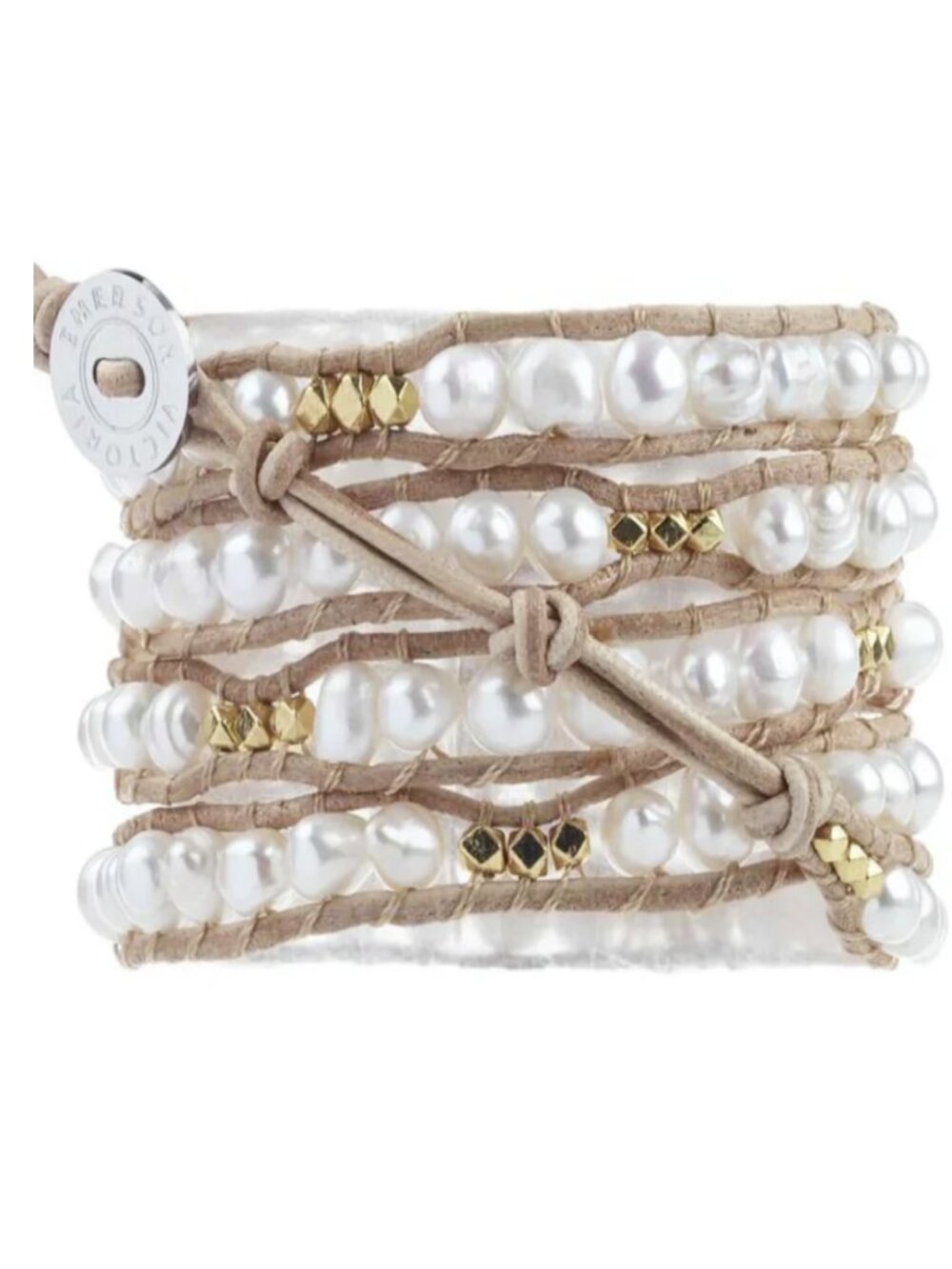 Victoria Emerson Freshwater Pearl Wrap Bracelet - Picture 2 of 7